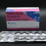 M-ULCER Riboflavin10mg+Niacinamide 50 mg+Folic Acid 1.5mg+Lactic acid bacillus 120 ALU ALU 10X10 400.00